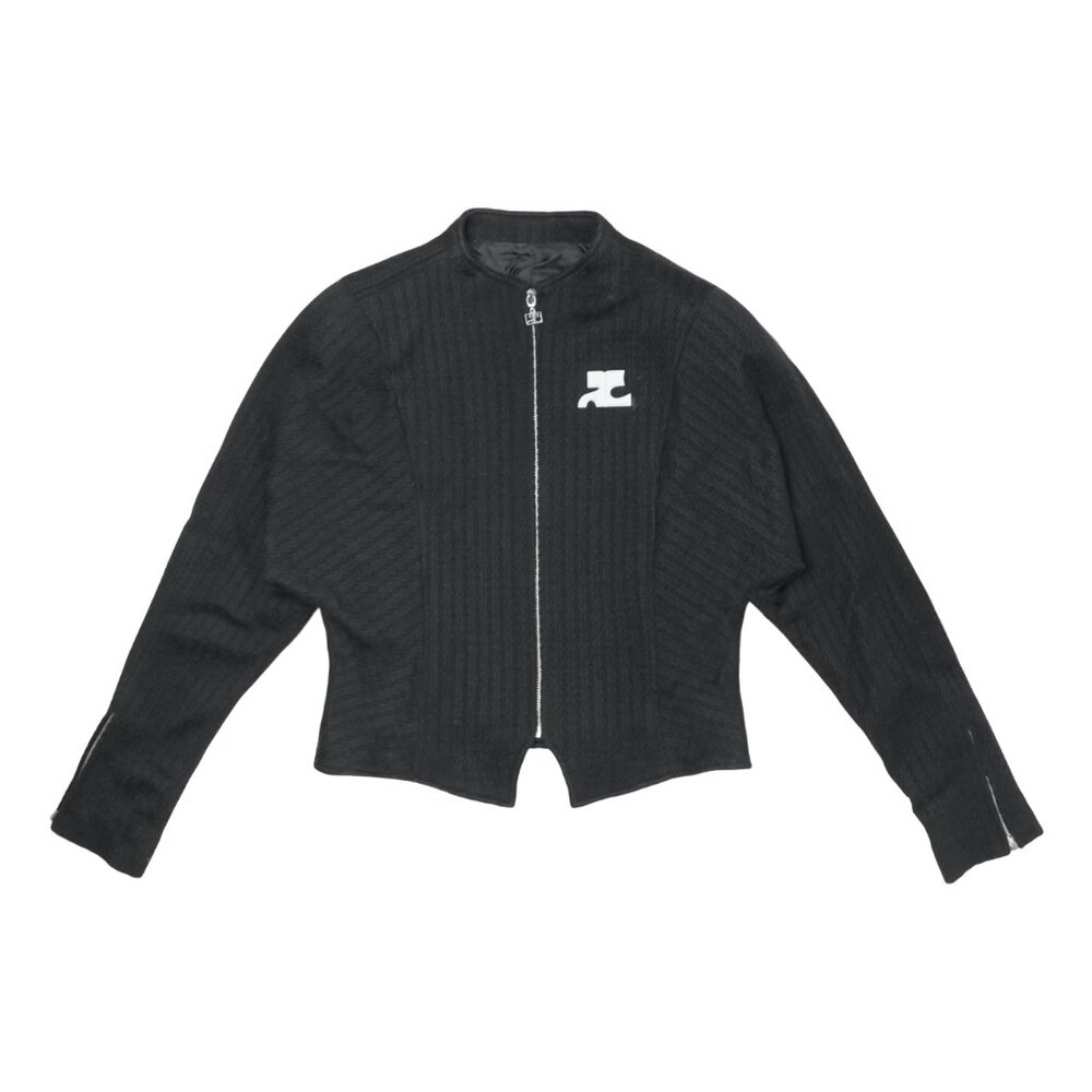 Courrèges batwing wool jacket - image 4